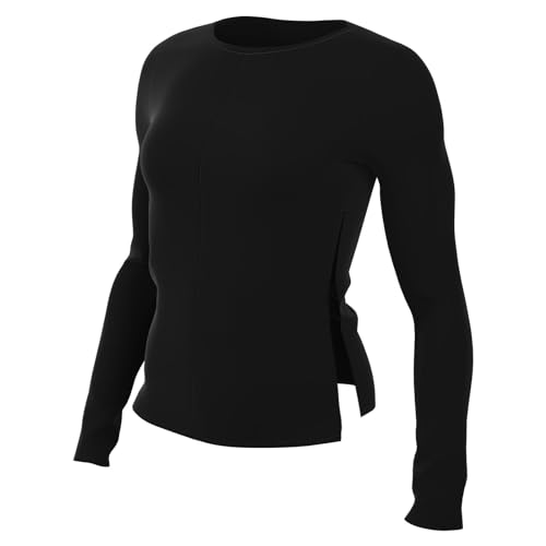 Image of Nike Women's W Ny Df L/S Top, Black/Iron Grey, XS