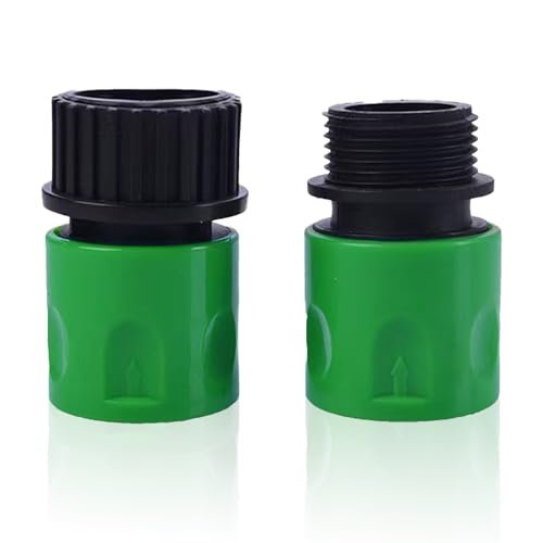 lvzhen Hose Connector Set | 3/4 Female and 3/4 Male Connectors Garden Hose Female and Male and Adaptors | Garden Hose Pipe Connector and Fitting