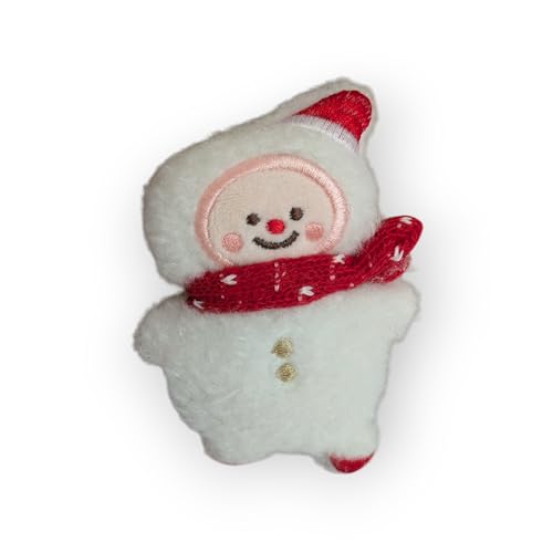 SugarToys Peluche pour Chat avec Herbe à Chat – Jouet Chat Noël 10 cm – Petit Bonhomme d’Hiver Doux et Mignon – Jouet Catnip pour Chaton et Chat Adulte