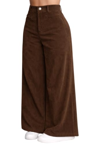 Image of V TOWN Polycotton Regular Fit High-Waist Bone Pocket Trousers for Women & Girls | Super Soft & Comfortable | Stylish & Elegant Trouser Pants for Casual Outings, Parties, Office,Travel & Gift