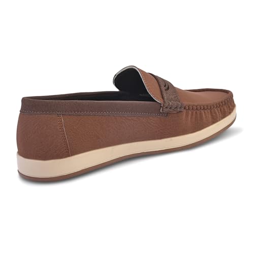 Image of Centrino Suede Loafers for Men | Shoes for Man Stylish | Casual Lightweight Slip-On | Cushioned Insole | Comfortable Moccasin Hand-Stitched Design | Mens Loafer Shoes Slip On for Man (9568)