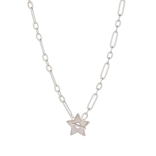 Alex and Ani Mother of Pearl Star Toggle Necklace