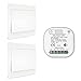 MOES Wireless RF433 y WiFi Interruptor de luz de Control Remoto, Sin batería sin cableado sin Necesidad de hub, Compatible con la App Alexa Google Home Tuya Smart Life, 2 Interruptor 1 Receptor Kit