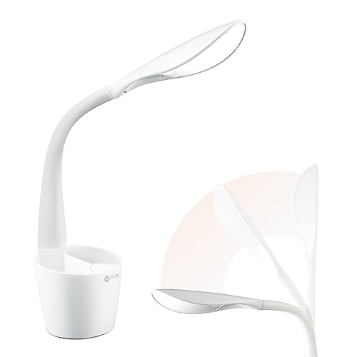 OttLite LED Desk Lamp Space Organizer with Flexible Neck Height - 4 Brightness Settings with Touch Activated Controls, Energy-Efficient Natural Daylight LEDs for Home Office, Desk, & Dorms #1