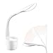 OttLite LED Desk Lamp Space Organizer with Flexible Neck Height - 4 Brightness Settings with Touch Activated Controls, Energy-Efficient Natural Daylight LEDs for Home Office, Desk, & Dorms
