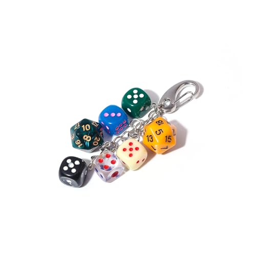 YURAOER Lucky Dice Cherry Keychain