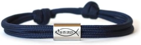 Personalisiertes Kinderarmband mit Gravur für Jungen & Mädchen – Kommunionsgeschenk aus Edelstahl & ...