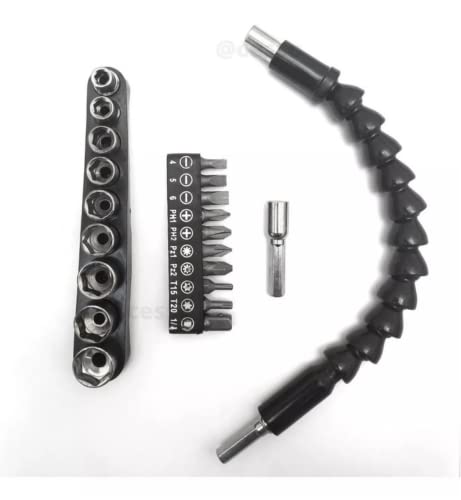 KIT EXTENSOR PROLONGADOR FLEXIVEL PARAFUSADEIRA UNIVERSAL