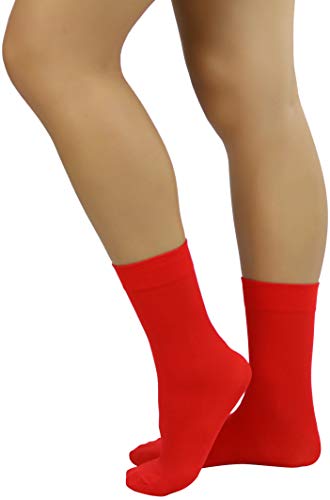 Image of ToBeInStyle Womens Pack of 6 Trouser Solid Print Anklet Socks