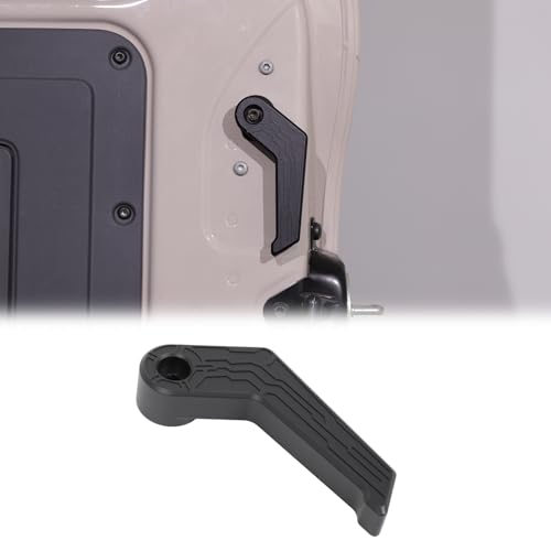 Tumukiw Nova substituição de alça de porta traseira compatível com INEOS Grenadier 2020-2024 2025+ acessórios liga de alumínio porta porta-malas traseira guarnição alça guarnição (preto)