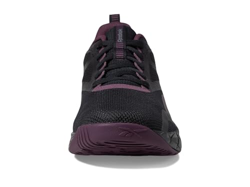 Reebok Women's NFX Trainer Sneaker, Black/Midnight Plum/Footwear White, Size 8.5
