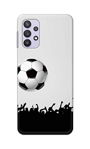 Image of Printed Hard Back Cover Case for Samsung Galaxy M32 5G | Samsung Galaxy A32 5G Back Cover (Football Icon) -1302