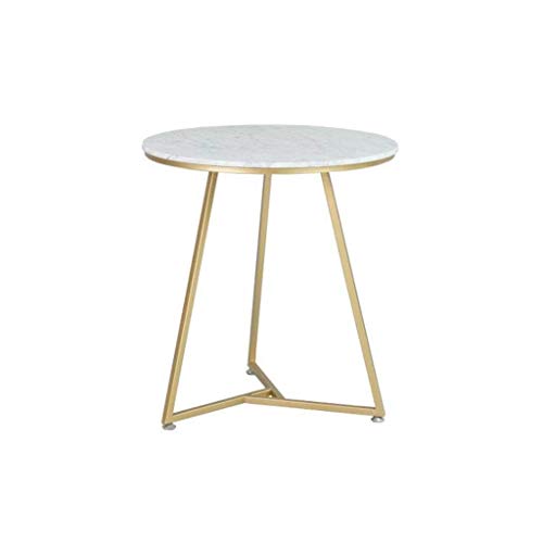 FCSFSF Chair Marble Small Round Table Sofa Table Leisure Side Table En