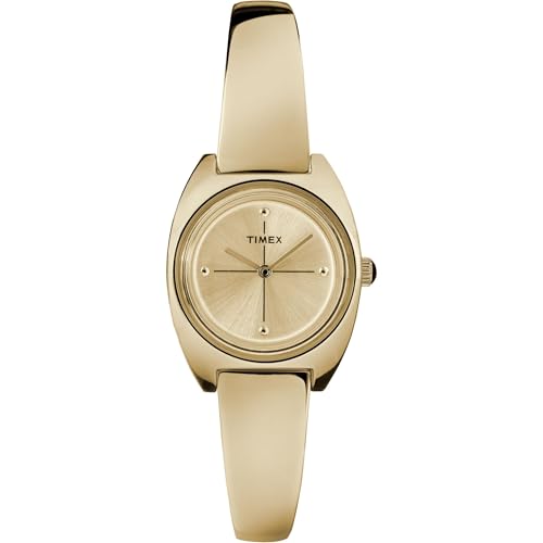 Image of TIMEX Milano Tonneau 24mm Gold Dial Analog Women Watch - TW2R70000UJ