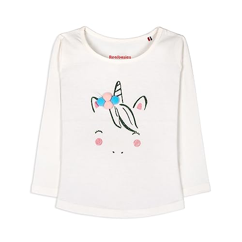 Image of Real Basics Girls Regular Fit Full Sleeves Tshirt (Pack of 2)
