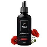 Wild Natürliches Massageöl – Feuchtigkeitsspendend & Trägeröl, Vegan & Hypoallergen, für Körperpflege, Muskelbehandlung & Aromatherapie, ideal nach dem Bad - 250ml