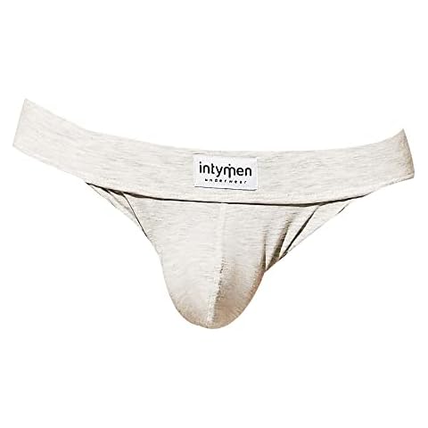 Intymen Men's Sexy Sporty Jockstrap Pouch Enhancing Bikini Centerseam G-String Tender Thong Underwear Cover