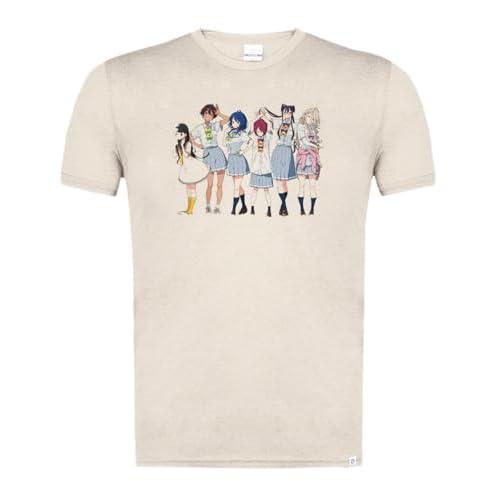 Camiseta Blanco Natural con Imagen A Todo Color Make Heroine ga Oosugiru! Personajes Moda Verano Tshirt
