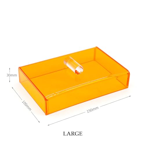 Image of Dental Curing Light Protector Box Orange Ultraviolet Shield Cover Box with 2 Size (Large)