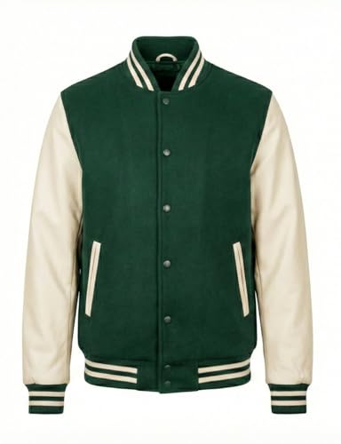 Veste universitaire Fancyd homme blouson bomber retro américain de mi-saison