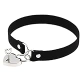 Zonster Frauen Choker Sexy Punk Kurze Schlüsselbein Schloss Kragen Halskette Herzförmige Halsband Schlüsselanhänger Schmuck Für Weiblich