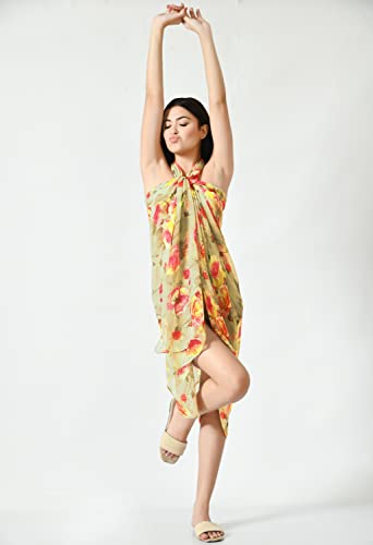 Image of MIRCHI FASHION Western Summer Beachwear Swimsuit Coverup Sarong for Women