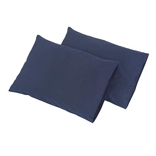 CaSaJa Pack of 2 Combed Cotton Toddler Pillowcases, 14 inches x 20 inches