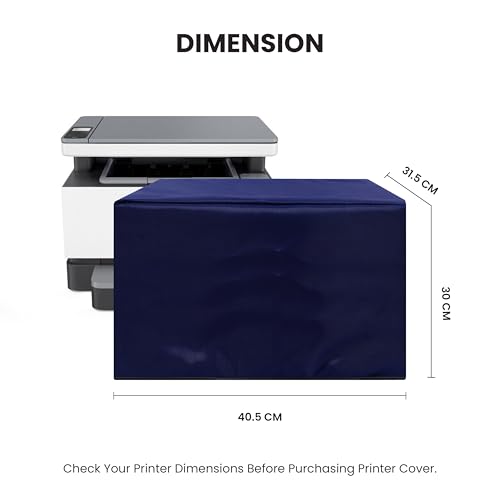 Image of Alifiya Dust Proof Washable Printer Cover for HP Laser MFP 1200w - Blue