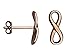 Produktbild SOFIA MILANI - Damen Ohrringe Ohrstecker 925 Silber - vergoldet/golden - Unendlichkeit - 20588