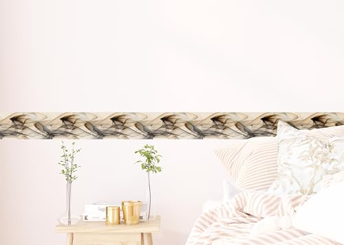 AG Design Rauch Selbstklebende Bordüre, Küche, Wohnzimmer, Wand Sticker, Mehrfarbig, 500 x 13,8 cm | WB 8243