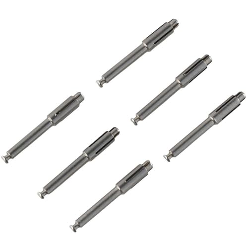 Image of 6pcs Dental Mandrel Soflex Type Disc Fit Shank for Polishing Disk,Stainless Steel Mandrel Composite Tools