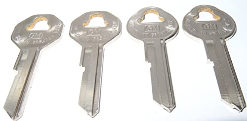 4 (FOUR) NEW 1941-1964 BUICK CHEVROLET GM OEM IGNITION UNCUT KEY BLANKS - SET image 2