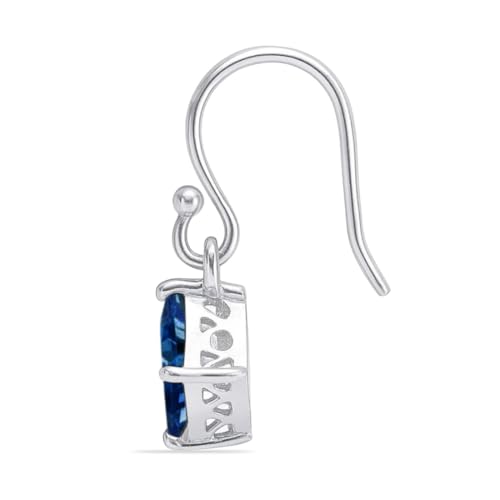 Image of ZAVYA 925 Sterling Silver CZ Drop Silver Plating Drop Earrings | Gift for Women and Girls | With Certificate of Authenticity and 925 Hallmark