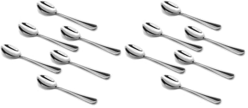 Image of Wesdxc56 Demitasse Espresso Spoons, Mini Coffee Spoon, 4.7 Inches Stainless Steel Small Spoons for Dessert, Set of 6 (Pack of 2)