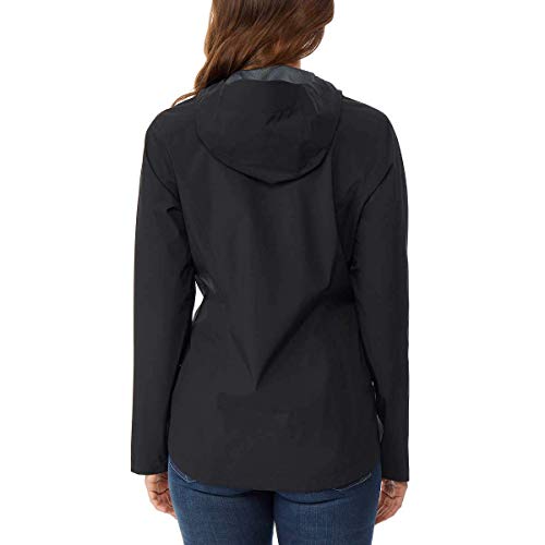 32 DEGREES Women?s Rain Jacket Coat Weatherproof, Black, X-Large