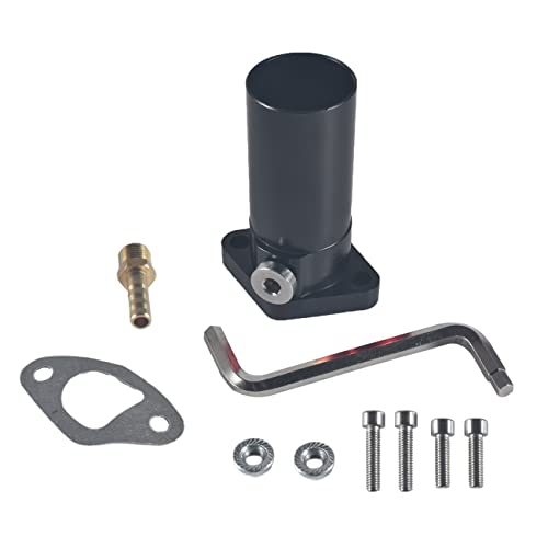 Tubo de admisión VM24 negro para motores de mini bike de 212cc y 196cc GX200