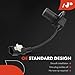A-Premium ABS Wheel Speed Sensor Compatible with Honda, Isuzu Models - Passport 1994-1997, Amigo 1989-1994, Pickup 1988-1995, Rodeo 1991-1997, Trooper 1992-1997 - Rear Driver or Passenger Center