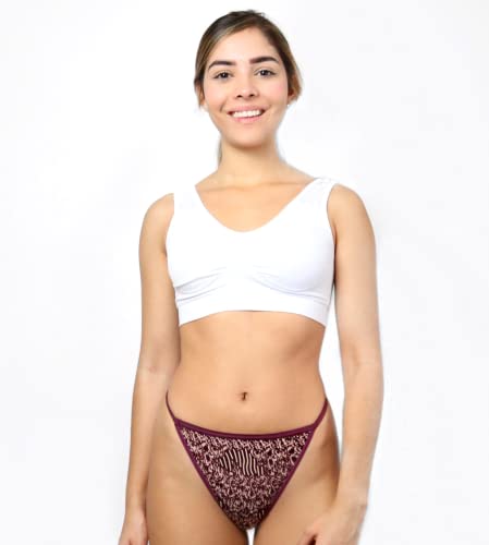 Pelibeli Women Underwear Thong Lace Trims Low Rise G-Strings Panties Variety Pack Of 20 Bulk Assorted (20 Pcs, X-Large) #TOP6