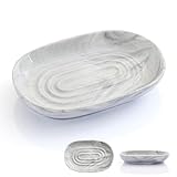 Seifenschale Keramik, Anti-Rutsch Seifenschale Marmor, Seifenablage Waschbecken, Seifenhalter...