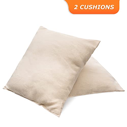 Garpans Hammock Chair With 2 Cushions Hanging Rope Swing Hammock Swing Chair Hanging Swing Chair For Indoor Outdoor Bedroom Backyard Max 330Lbs Beige #TOP7