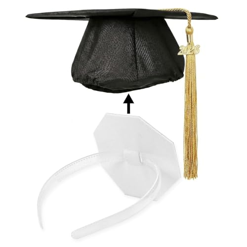 HIFANMM 2026 Graduation Cap Headband Insert Holder Clip Secures Grad Cap for Students Grad Hat Hair Bands Holder Insert Companion Hat Accessories for Graduates Anti-Fall Headbands (Clear 1pcs)