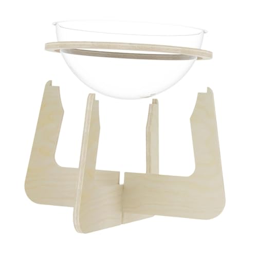 Dualoai Hamaca Universal de Madera para Gatos, Hamaca Transparente con Cápsula para Gatos Y Gatitos