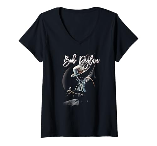 Mujer Bob Dylan - Inédito Camiseta Cuello V