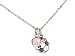 Produktbild Gemshine Halskette Fußball Anhänger für Stürmer, Abwehr, Mittelfeld Spieler, Torwart, Trainer 925 Silber, vergoldet, rose, ROSENQUARZ - Sportschmuck Made in Spain, Metall Farbe:Silber