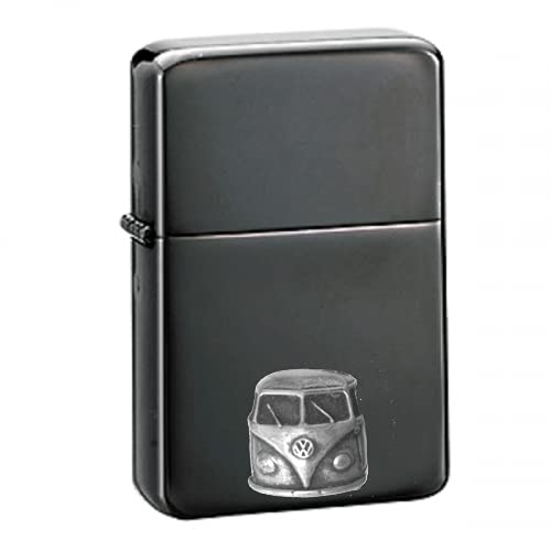 Briquet tempête essence avec rabat motif étain Réf313a, idée cadeau originale pour homme