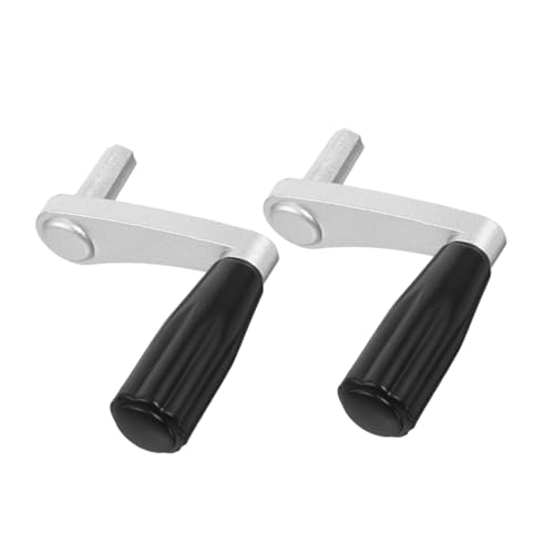 VALICLUD 2 Piezas Mango para Tendedero de Ropa de Hierro Manivela Giratoria Ergonómica para Elevador de Colgador Repuesto para Balcón Pared y Techo Compatible con Orificios de Resistente y