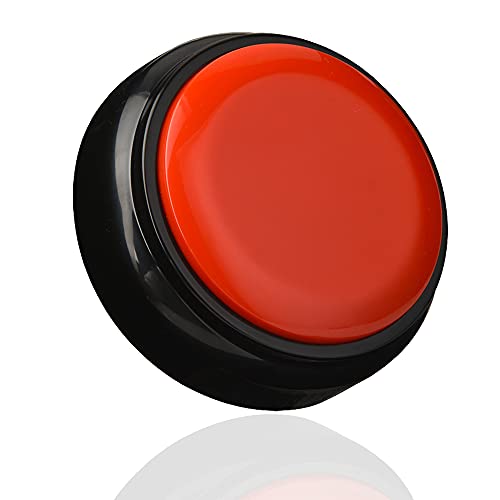 Netual Recordable Easy Button Sound Button Voice Recorder Talking Button 30 Second Custom Recordable Talking Button for Dogs to Communicate