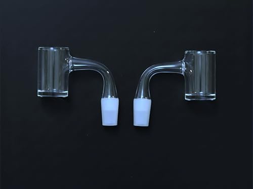 14mm Full Weld Seamless, Pure Quartz 90° Banger - Beveled Edge, 4mm Thick Bottom