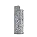 Lucklybestseller Metal Lighter Case Cover Sleeve Holder Vintage Floral Stamped for BIC Full Size Lighter J6 (Silver Gray)