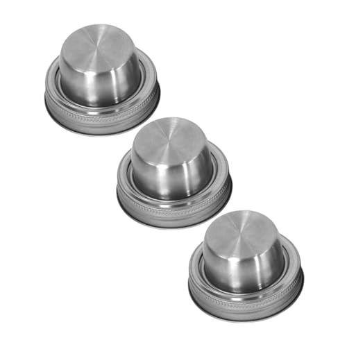 Holibanna Accesorios para Frascos Tapa para Coctelera De Acero Inoxidable para Mezclar Harina Especias Sin Derrames